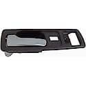 Interior Door Handle Front Left With Power Lock Chrome/Brown