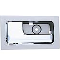 Interior Door Handle Front or Rear Left Chrome Lever Gray Housing Power Locks