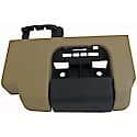 Interior Door Handle Rear Left Black Lever Brown Housing Camel