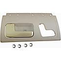 Interior Door Handle Front Left Kit Chrome Lever Beige Housing