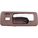 Interior Door Handle Front Left With Lock Hole Chrome Brown