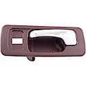 Interior Door Handle Front Left With Lock Hole Chrome Red