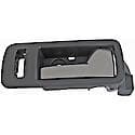 Interior Door Handle Front Right Silver Lever Black Housing