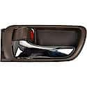 Interior Door Handle Front And Rear Left Chrome And Brown