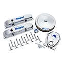 Engine Dress-Up Kit; Chrome w/Blue MOPAR Logo; Big Block (B/RB) Engines