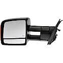 Towing Mirror Assembly: Driver, Power Adjust, Heated, W/ Signal, Extends, 1 Pk