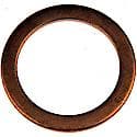 Copper Drain Plug Gasket, Fits 3/4So, 13/16, M20