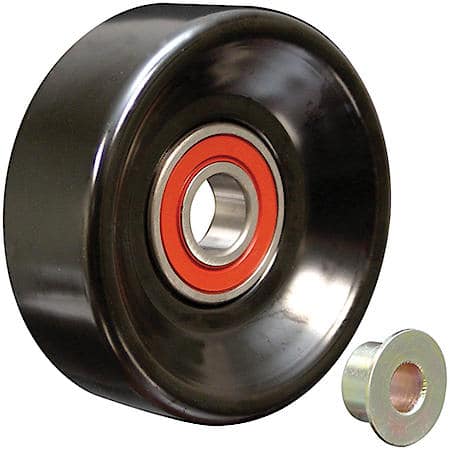 Serpentine Idler/Tensioner Pulley; Steel, 90mm Dia., 25.9mm Width, Smooth