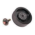 Idler Pulley: Direct Fit, Steel, 110mm Diameter, w/ Hardware