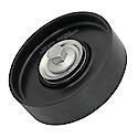 Idler Pulley: Direct Fit, Steel, 90mm Diameter, w/ Hardware