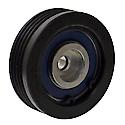 Serpentine Idler/Tensioner Pulley; Steel, 70mm Dia., 21.7mm Width, 4 Grooves