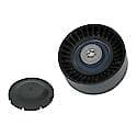 Idler Pulley: Direct Fit, Thermoplastic, 70mm Diameter, w/ Hardware