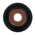 Idler Pulley: Direct Fit, Thermoplastic, 65mm Diameter