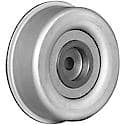 Serpentine Idler/Tensioner Pulley; Steel, 90mm Dia., 31.2mm Width, Smooth