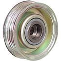 Serpentine Idler/Tensioner Pulley; Steel, 70mm Dia., 21mm Width, 4 Grooves