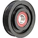 Serpentine Idler/Tensioner Pulley; Steel, 80mm Dia., 20.3mm Width, 4 Grooves