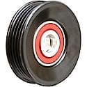 Serpentine Idler/Tensioner Pulley; Steel, 70mm Dia., 20.4mm Width, 4 Grooves