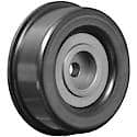 Serpentine Idler/Tensioner Pulley; Steel, 90mm Dia., 30.9mm Width, Smooth