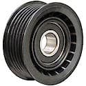 Serpentine Idler/Tensioner Pulley; Polymer, 65.4mm Dia., 26.6mm Width, 6 Grooves