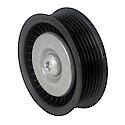 Idler Pulley: Direct Fit, Thermoplastic, 85mm Diameter, w/ Hardware