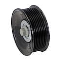 Idler Pulley: Direct Fit, Steel, 88.2mm Diameter, w/ Hardware