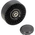 Idler Pulley: Direct Fit, Thermoplastic, 80mm Diameter, w/ Hardware