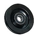 Tensioner Pulley: Direct Fit, Steel, 100mm Diameter