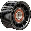 Serpentine Idler/Tensioner Pulley; Polymer, 74mm Dia., 39.4mm Width, 10 Grooves