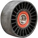 Serpentine Idler/Tensioner Pulley; Polymer, 78mm Dia., 32.8mm Width, Smooth