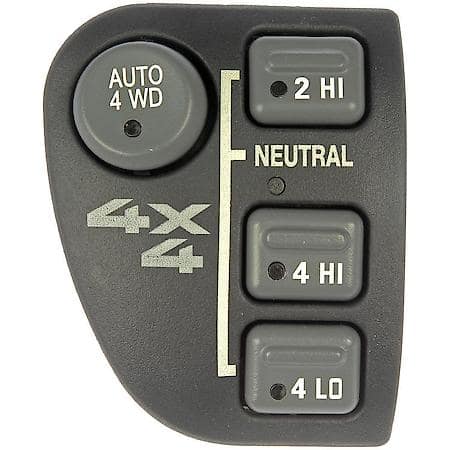 Four Wheel Drive Selector Switch - Dash Mount; without/Electric Shift