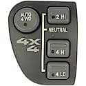 Four Wheel Drive Selector Switch - Dash Mount; without/Electric Shift