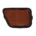 New CAPA Certified Standard Replacement Passenger Side Front Side Reflector, Amber Lens