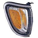 New Economy Replacement Passenger Side Front Parking Light Assembly, Silver Bezel