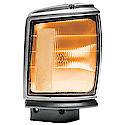 New Economy Replacement Passenger Side Parking Light Assembly, Chrome Trim, Corner Of Fender