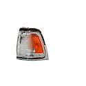 New Economy Replacement Driver Side Parking Light Assembly, Chrome Trim, RWD, Corner Of Fender