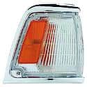 New Economy Replacement Driver Side Parking Light Assembly, Chrome Trim, 4WD, Corner Of Fender