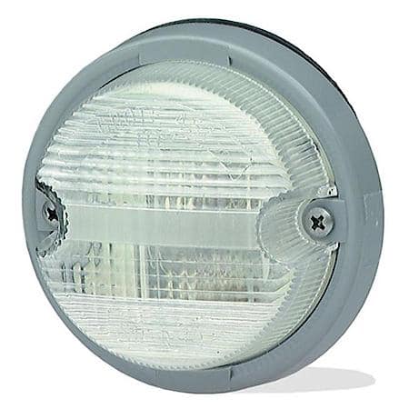 OE-Style Dual-System Backup Light, Gray Bezel, Clear