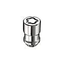 Chrome Cone Seat Wheel Lock Set (1/2"-20 RH-LH Thread Size) - Set of 4 Locks and 1 Key