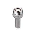 Chrome Bolt Style Radius Seat Lock Bolt Set (M12 x 1.5 Thread Size) - Set of 4 Locks and 1 Key