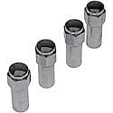 Wheel Lug Nut: 7/16-20 Thread, Flanged, Cragar SST Mag, 2.25" Length, Chrome, 4 Pack