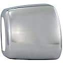 Full Towing Mirror Cover, With Turn Signal Light Cutout, Abs Plastic, Set Of 2