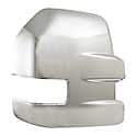 Full Tow Mirror Cover, With Turn Signal Light Cutout, Chrome, Abs, Set Of 2