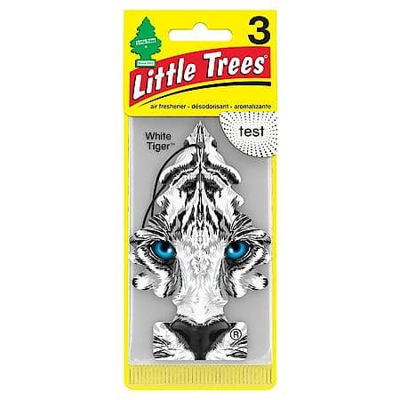 Hanging Air Freshener: White Tiger Scent, 3 Pack