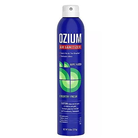 Ozium Spray Deodorizer - Scent: Country Fresh -