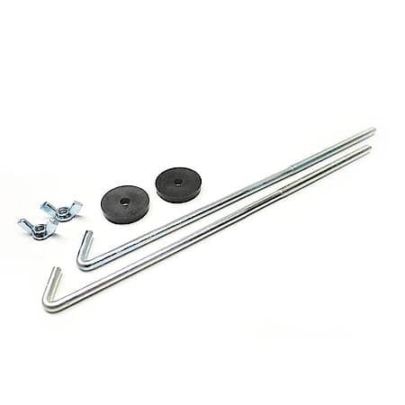 Battery Accessories: L Type Battery Hold Down Bolts, 10 x 1/4", Includes Nuts & Washers