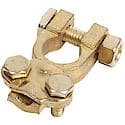 Battery Terminal: 6 to 1 Gauge, Top Post, Brass, Fits Most Top Post Batteries