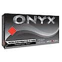 Onyx Black Nitrile Exam Gloves M. 100Pk