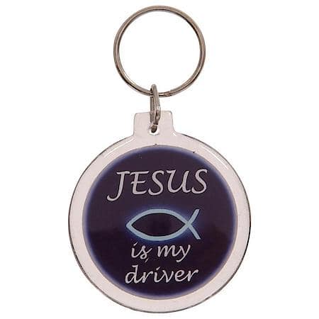 Jesus Is My Driver Keychain