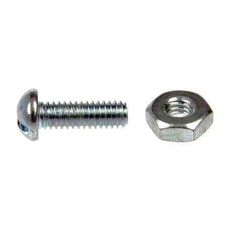 Machine Screws, Round Head Slotted, Thread Size - 6-32, Length - 3 in.