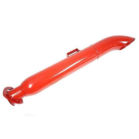 Glasspack Muffler Universal Fit Powdercoated Steel 32" L, 2.5" In, 4" Out, Round